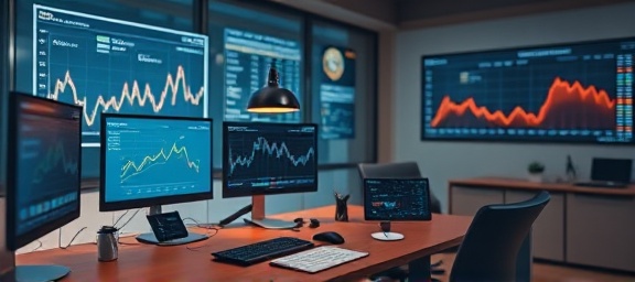 compact site performance enhancer, ergonomic design, monitoring analytics seamlessly, photorealistic, executive office with live data feeds, highly detailed, animated statistics, full HD resolution, metallic and orange tinges, soft ambient lighting, shot with a 35mm f/1.8 lens